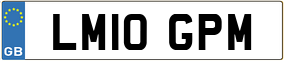 Trailer License Plate